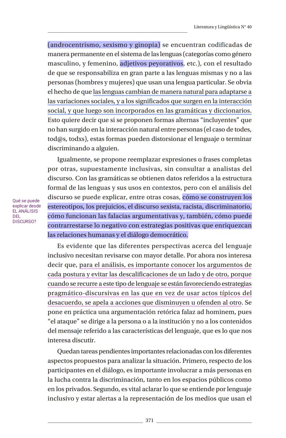 Literatura y Lingüística N° 40
ISSN 0716 5811/pp. 355-375
DOI: 10.29344/0717621X.40.2071
Una introducción al análisis crítico del 'lenguaje
