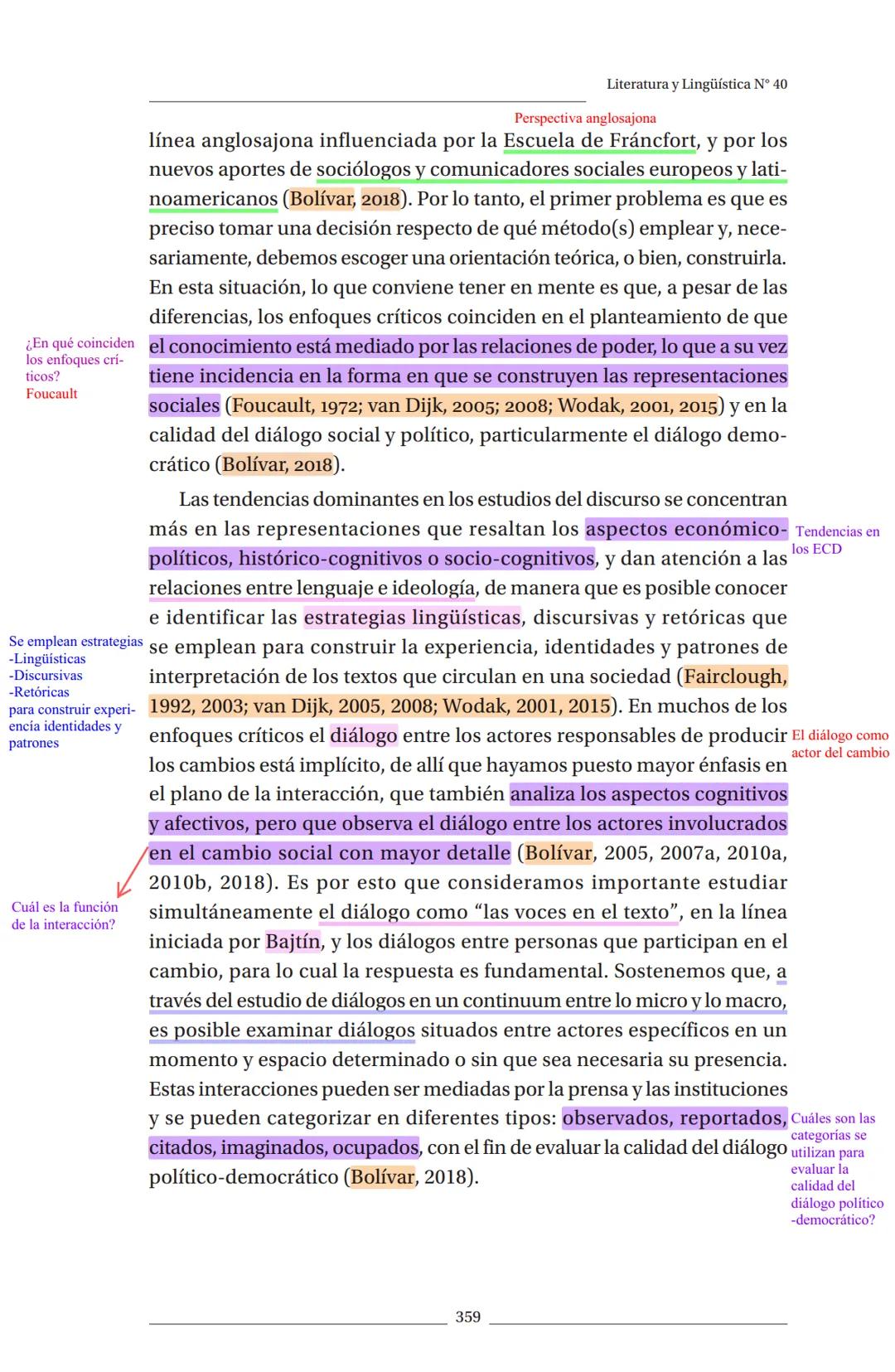 Literatura y Lingüística N° 40
ISSN 0716 5811/pp. 355-375
DOI: 10.29344/0717621X.40.2071
Una introducción al análisis crítico del 'lenguaje
