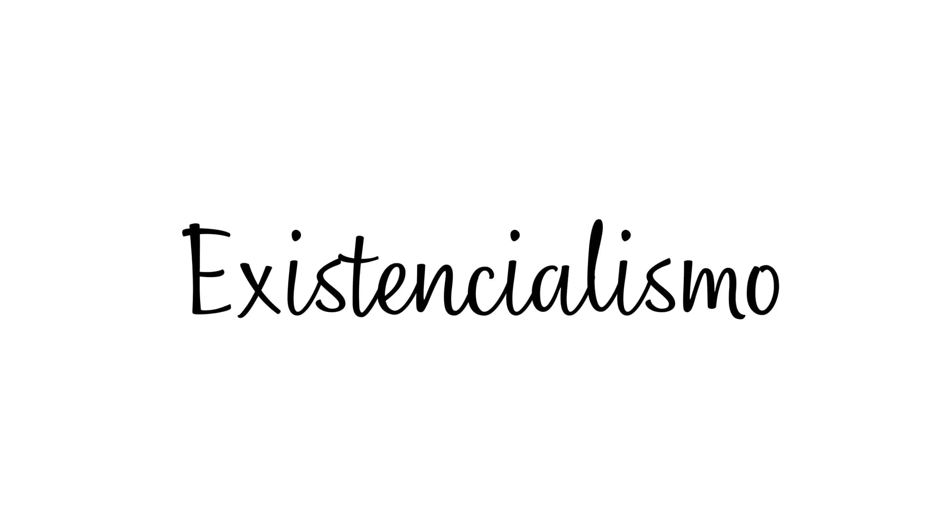 Existencialismo ¿QUE ES?
El existencialismo es una corriente filosófica que piensa que las
personas primero existen y después adquieren su e