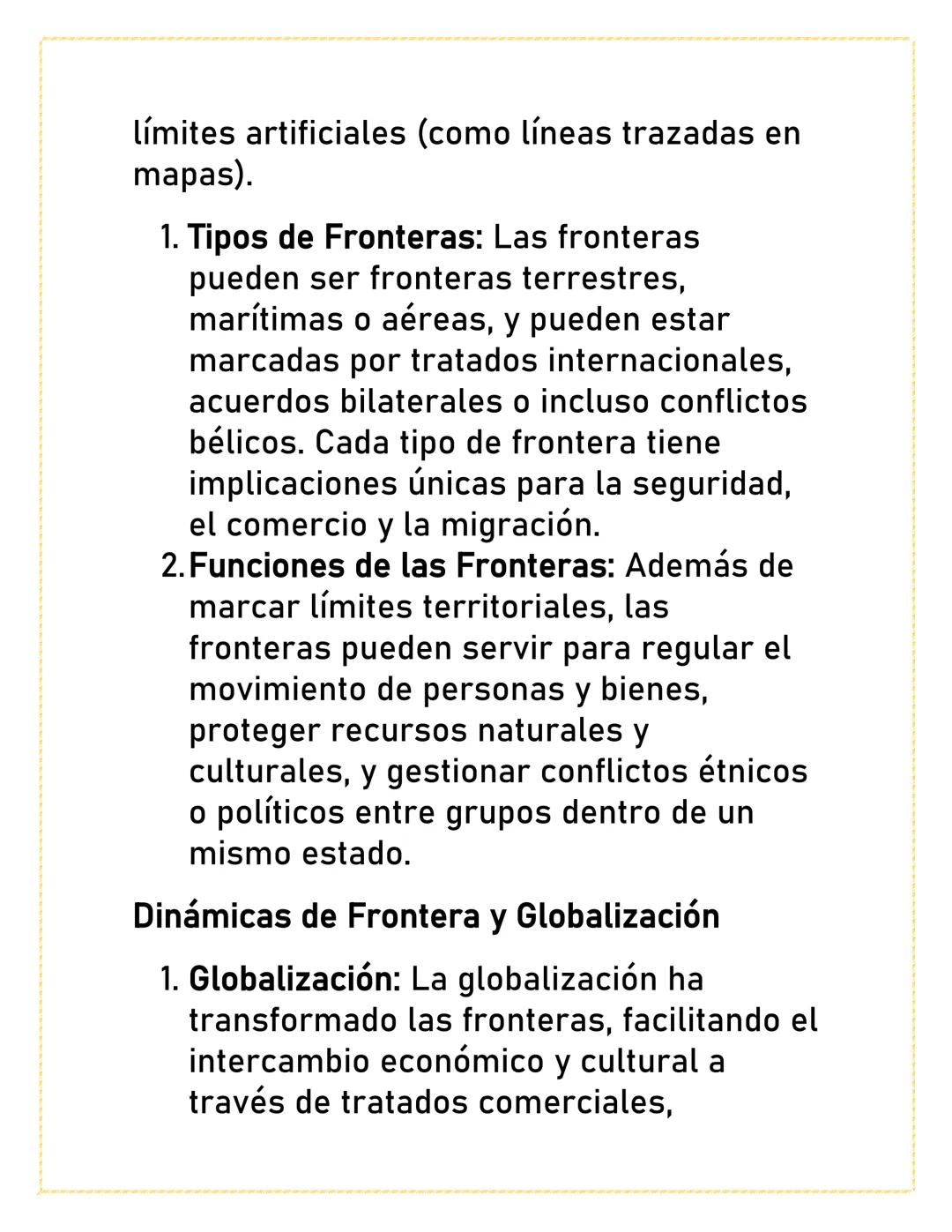 GEOGRAFÍA
POLÍTICA Y
FRONTERAS
La geografía política y las fronteras son
áreas de estudio que exploran cómo los
factores políticos, históric