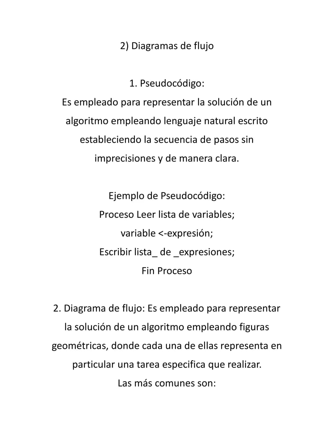 ALGORITMOS
Un Algoritmo, se puede definir como una secuencia
de
instrucciones que representan un modelo de solución
para
determinado tipo de