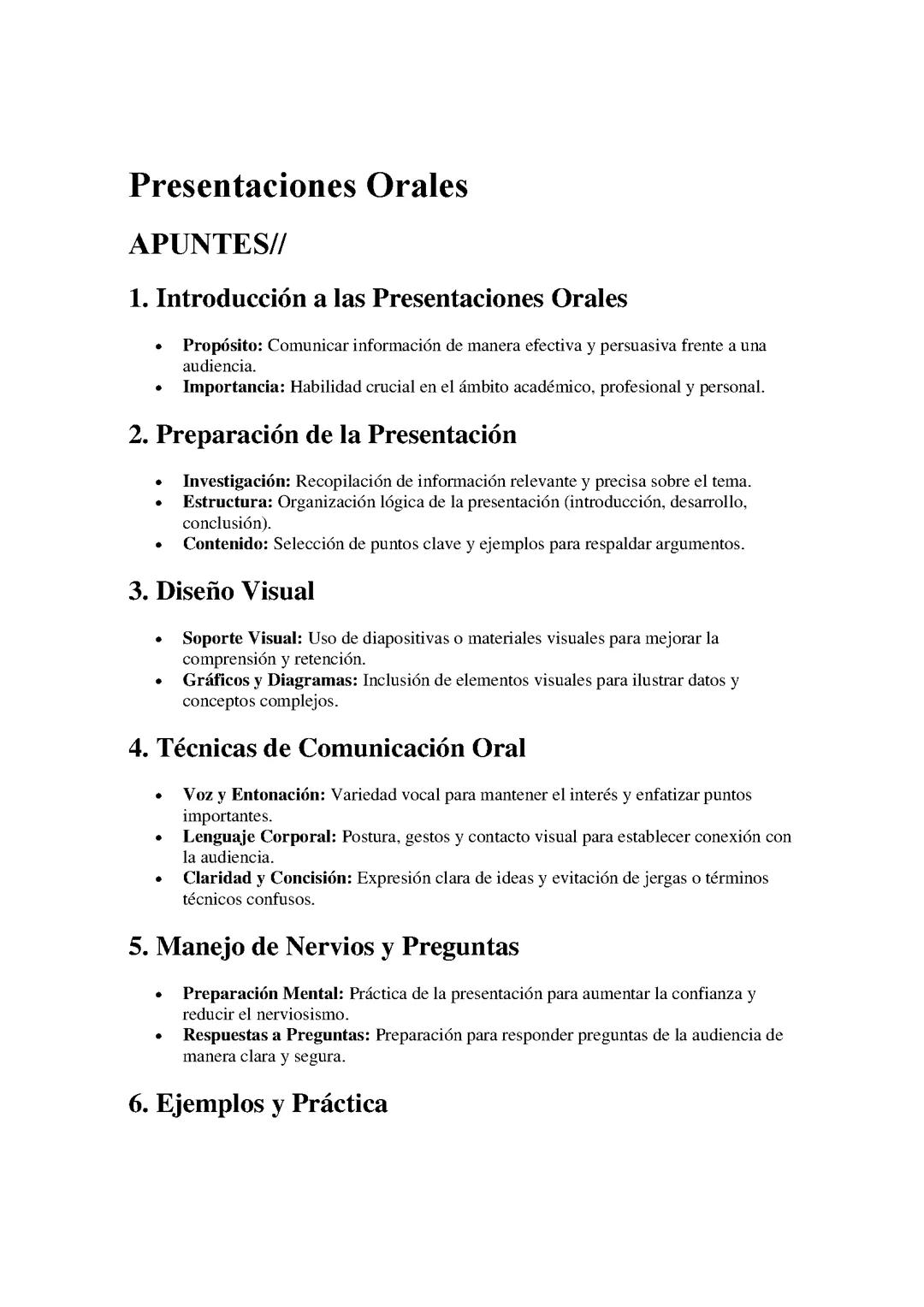 Presentaciones Orales