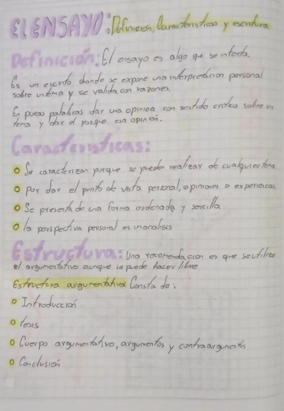 # EL ENSAYO : Definicion, Caracteristicos y escritura

# Definición: El ensayo es algo que se intenta.
Es un escrito donde se expone una int