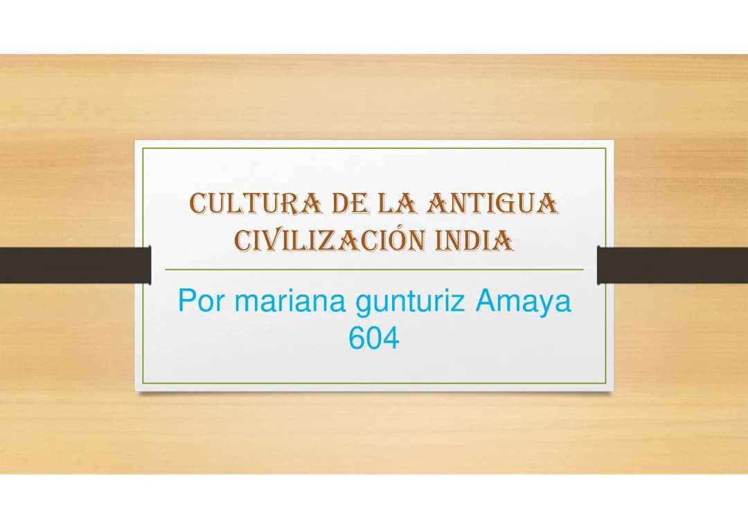 Civilizacion antigua:India