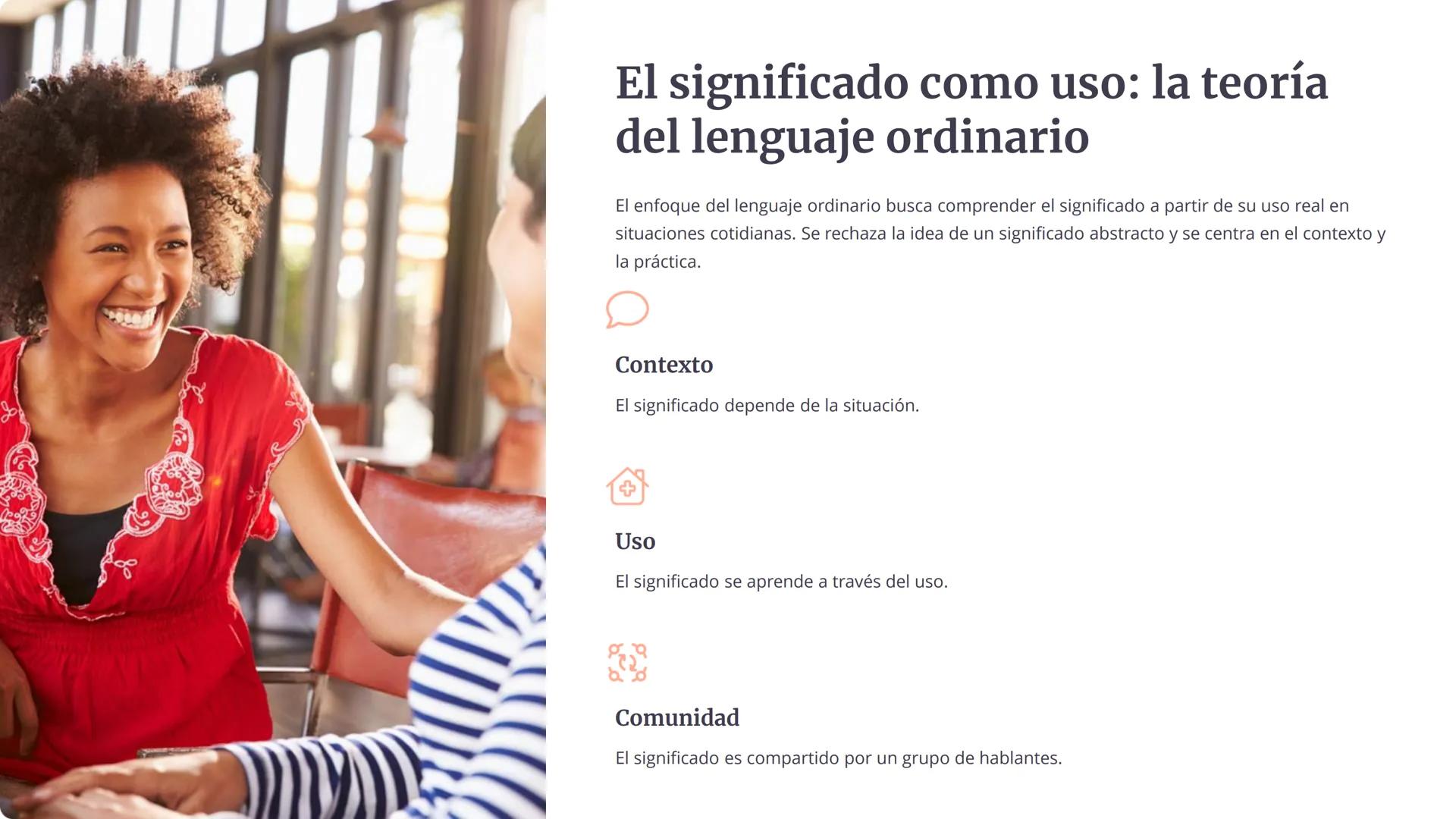 Filosofía del
lenguaje: Explorando
el significado y la
referencia

La filosofía del lenguaje investiga cómo las palabras
se relacionan con e