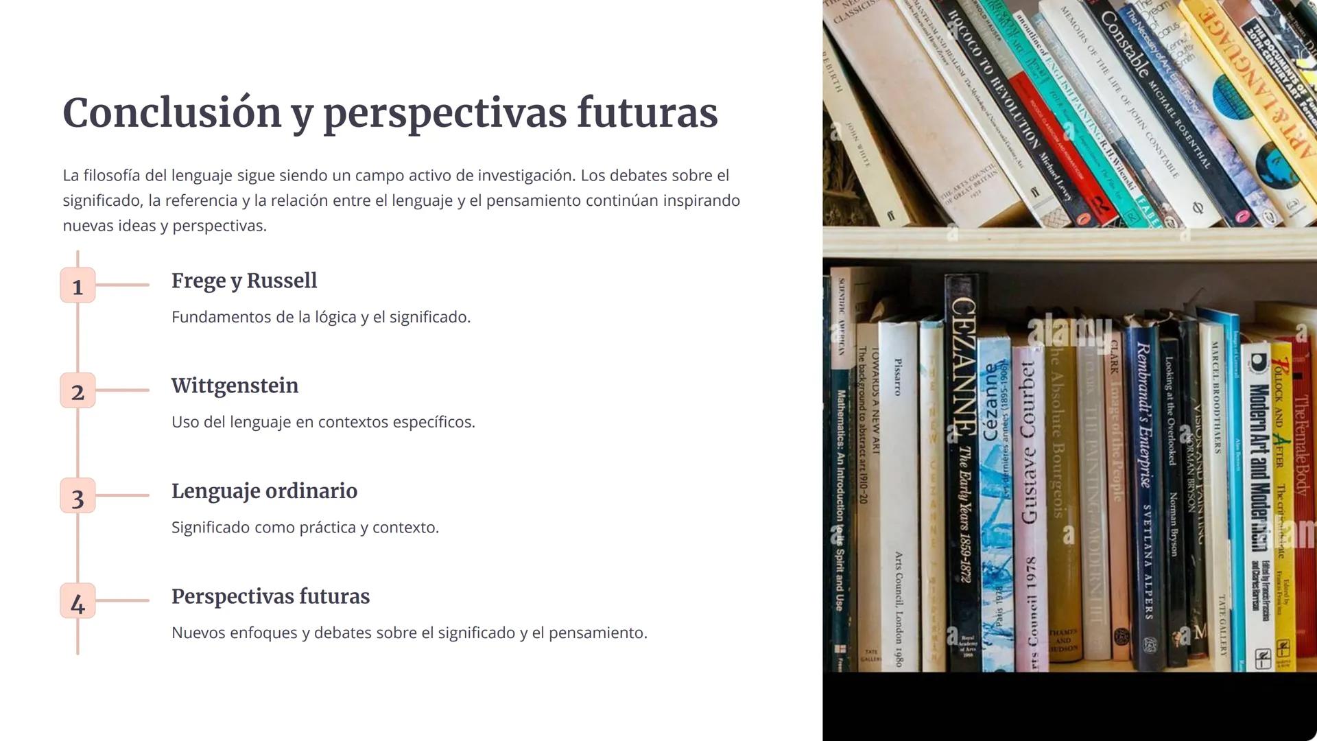 Filosofía del
lenguaje: Explorando
el significado y la
referencia

La filosofía del lenguaje investiga cómo las palabras
se relacionan con e