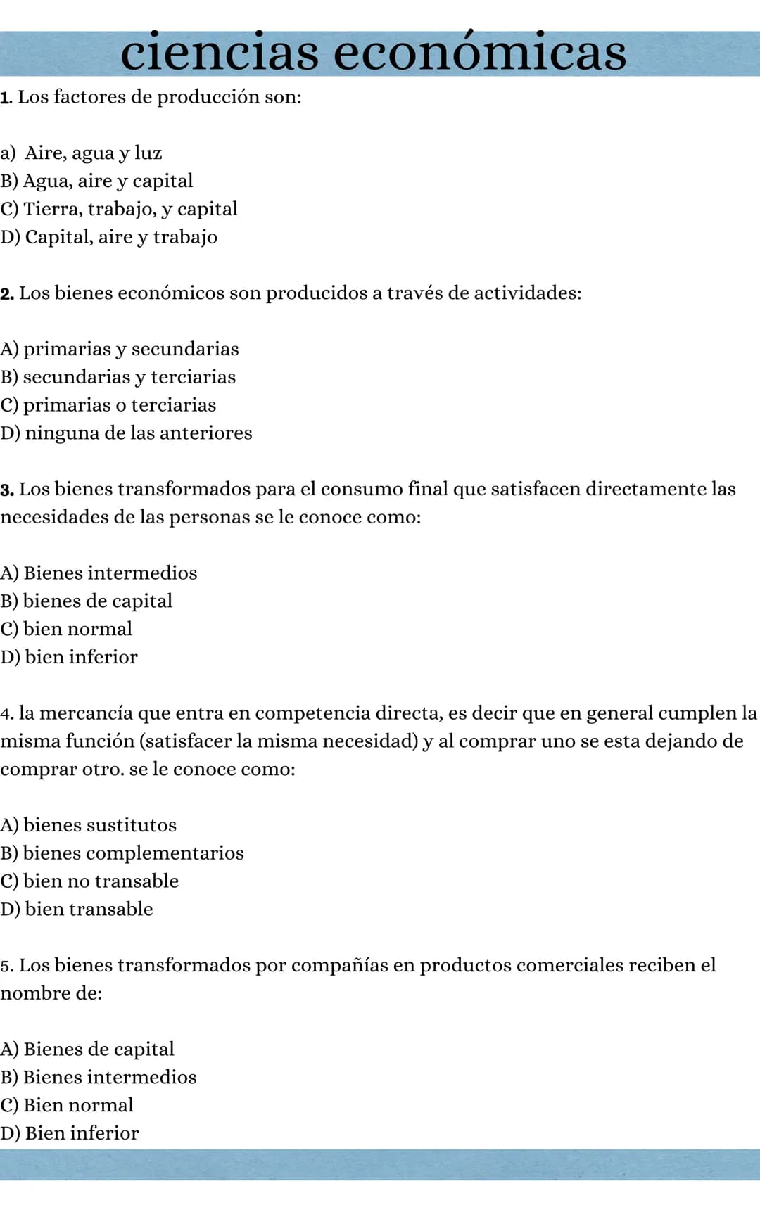 Ciencias económicas tipo ICFES