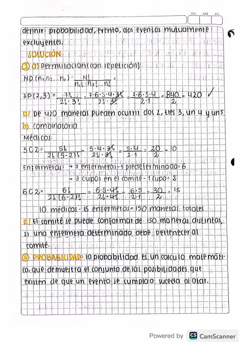 1
DD MM AA
Julio 10/2020
activiolad: LECTURA V ANÁLISIS SOBRE EXPERIMENTOS
ALEATORIO PROBABILIDAD Y CONTEO.
①Explicar la tercera ley de Kepl