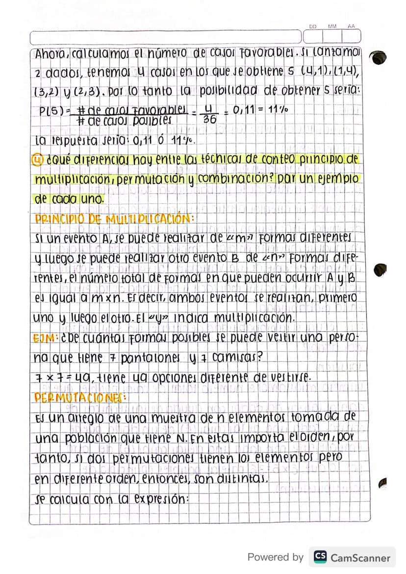 1
DD MM AA
Julio 10/2020
activiolad: LECTURA V ANÁLISIS SOBRE EXPERIMENTOS
ALEATORIO PROBABILIDAD Y CONTEO.
①Explicar la tercera ley de Kepl