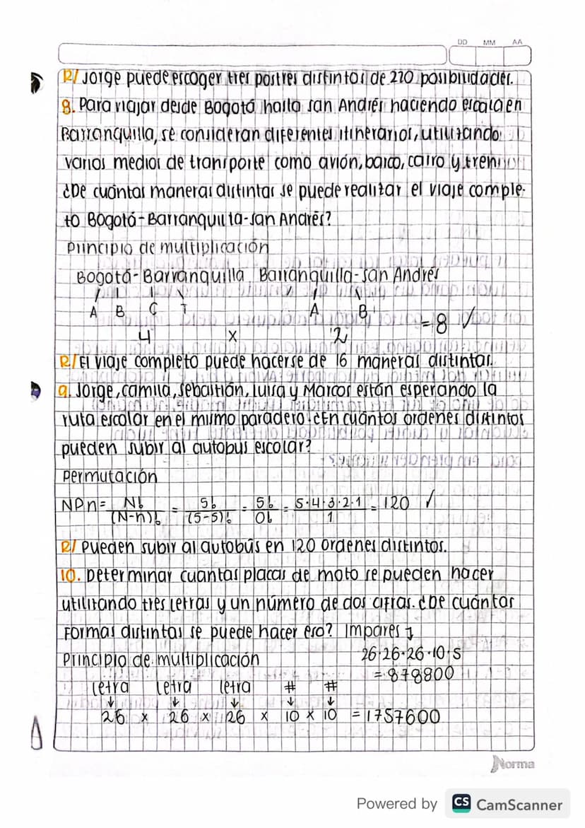 1
DD MM AA
Julio 10/2020
activiolad: LECTURA V ANÁLISIS SOBRE EXPERIMENTOS
ALEATORIO PROBABILIDAD Y CONTEO.
①Explicar la tercera ley de Kepl