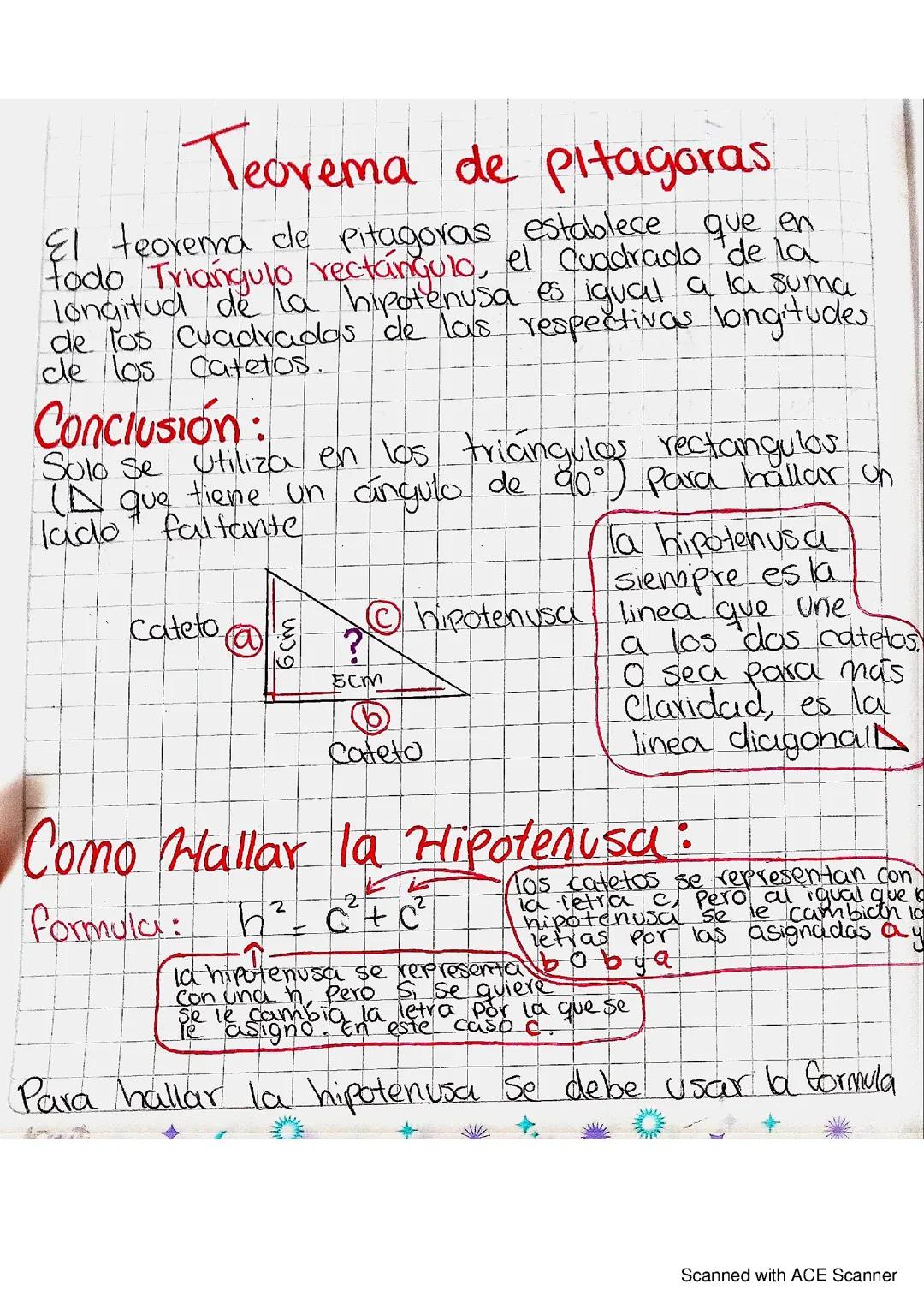 Teorema de pitágoras