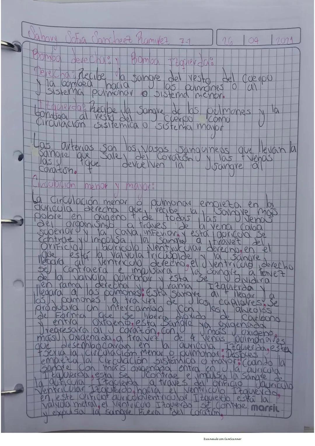 Sabary Sofia Sanchez Ramirez 72
26
04 12021
Stema Circulatorio o aparato, Cardia Mascolar
Es un conjunto de organos que distriboven la
las
S