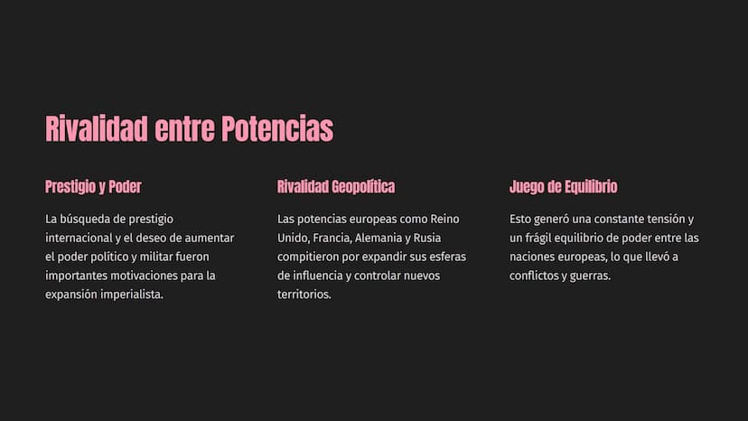 PLANISFERIO POLITICO
80
60
20
0
20
40
60
80
100
El Imperialismo:
Expansión y Poder
El imperialismo fue un fenómeno político, económico y mil