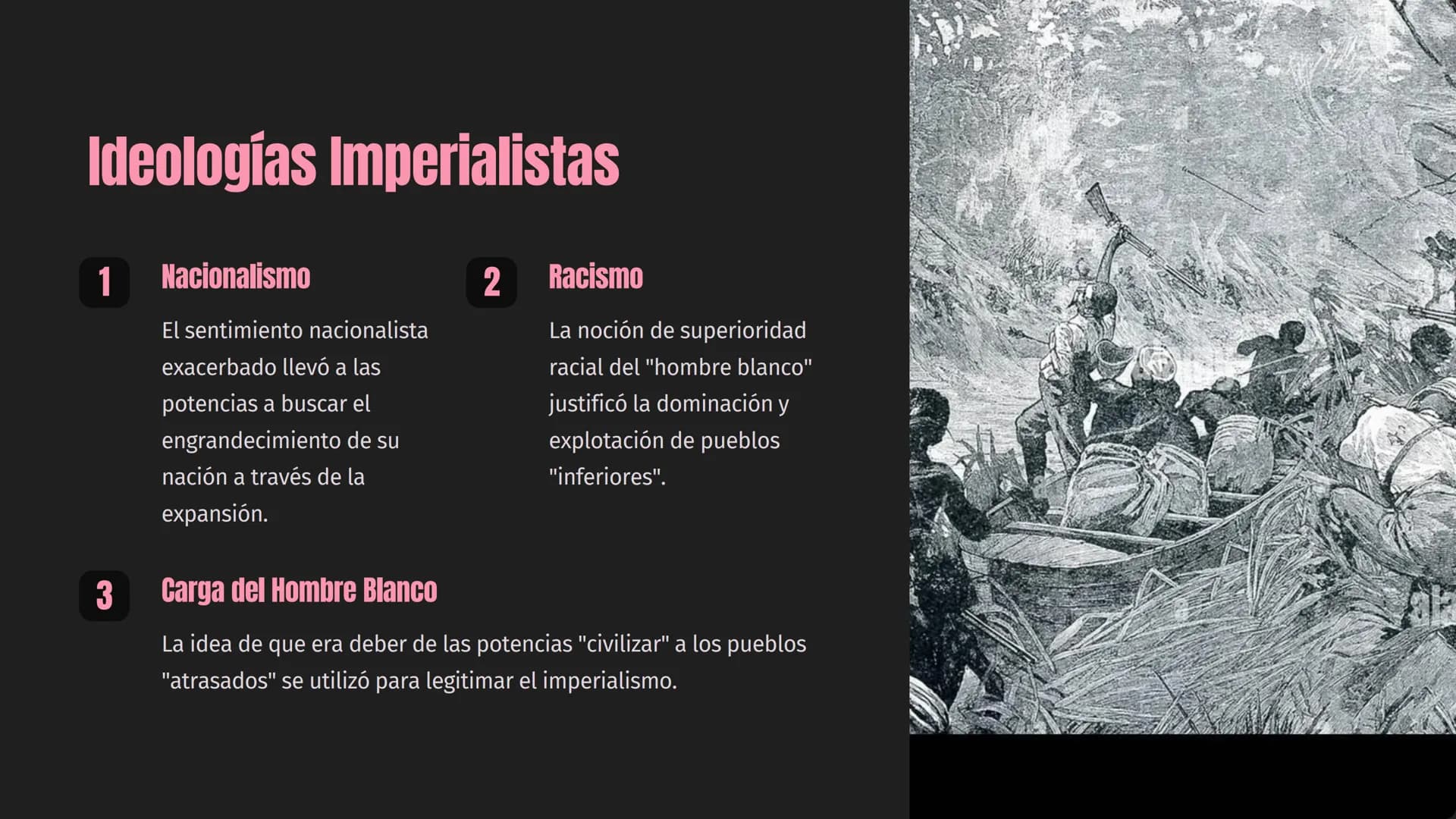 PLANISFERIO POLITICO
80
60
20
0
20
40
60
80
100
El Imperialismo:
Expansión y Poder
El imperialismo fue un fenómeno político, económico y mil