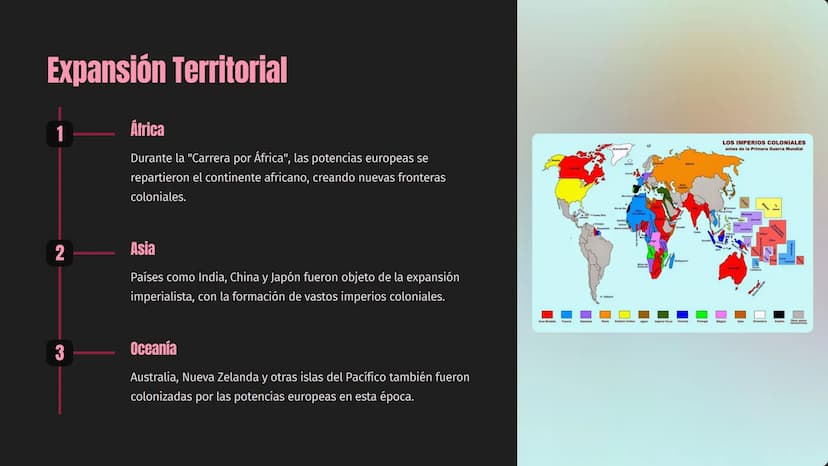 PLANISFERIO POLITICO
80
60
20
0
20
40
60
80
100
El Imperialismo:
Expansión y Poder
El imperialismo fue un fenómeno político, económico y mil