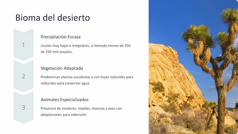 los biomas
Los biomas son amplias regiones geográficas con características
características climáticas y ecológicas distintivas, que albergan