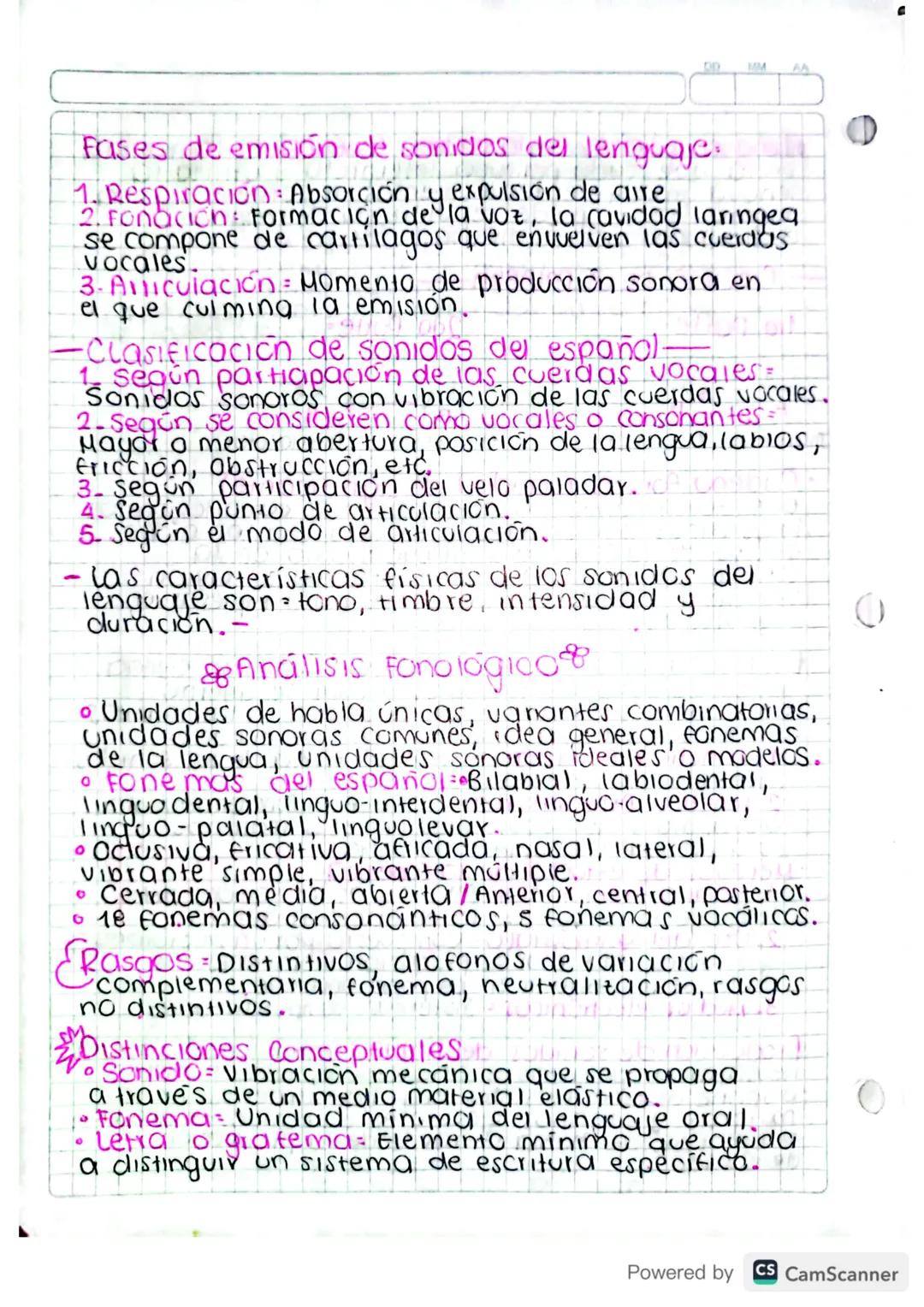 Fonologia
y fonetica
ABR
2024
→ Son conceptos clave para estudiar el lenguaje
C
• Fonético: Se centra en el desarrollo fisico de
los sonidos