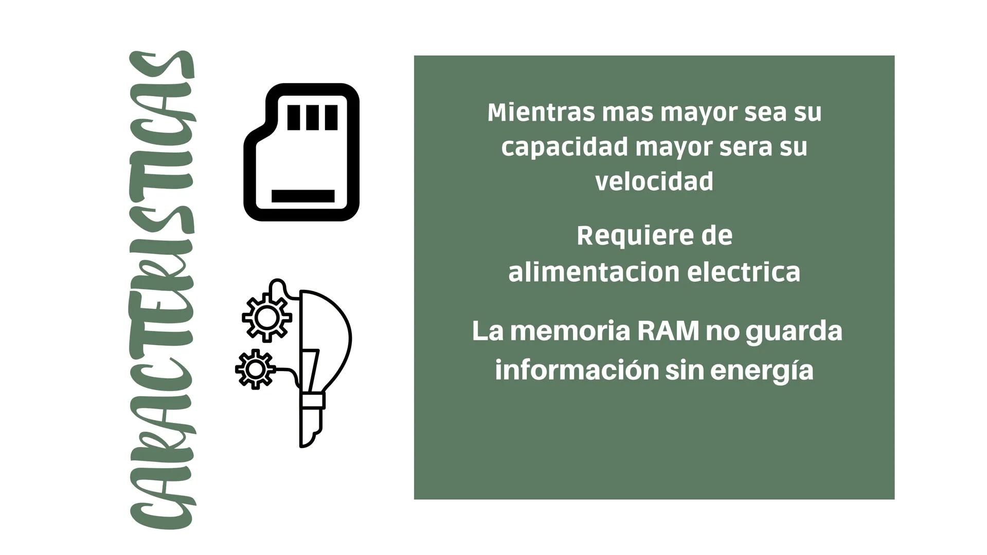 MEMORIA
RAM TI
-70
TMS44400D 3
OBP 3182EM
TI
-70
TMS44400DJ
OBP 3182EM
QUE ES LA MEMORIA
RAM
la memoria RAM es el componente de un
dispositi