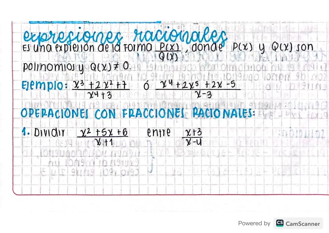 Matemáticas grado 10 y 11 - Fracciones Parciales