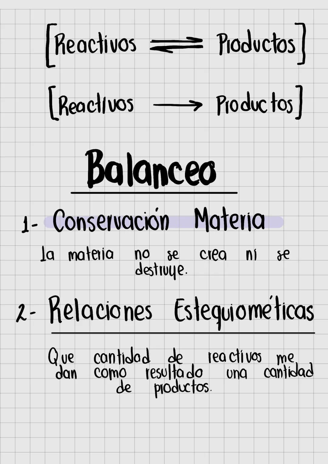 Reaccion
Equilibrio Químico
Reacciones
Reactivos Productos.
AB
A + B
-
Atomos
Mole culas.
→ C + D
Tipos Reacciones.
Reversibles
Ireversibles