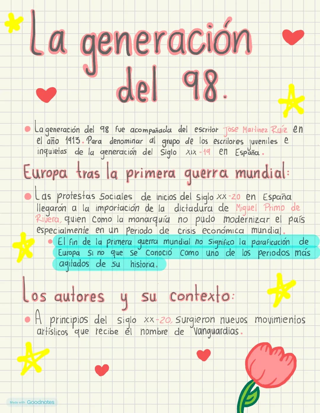La generación
del 98
La generación del 98 fue acompañada del escritor Jose Martinez Ruíz en
el año 1913. Para denominar al grupo de los escr