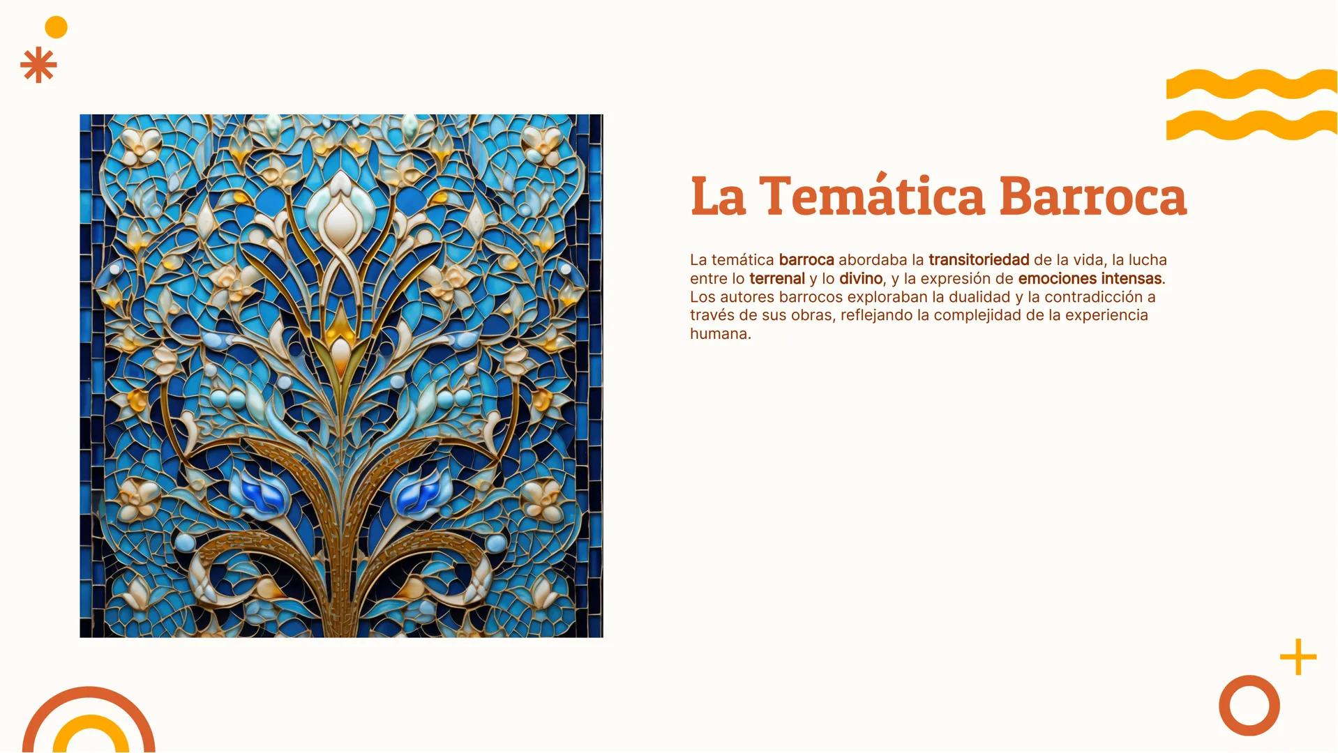 El Barroco: Análisis y
Ejemplos del
Movimiento Literario
O
+
* +
Introducción al Barroco
El Barroco fue un movimiento literario del siglo
XV