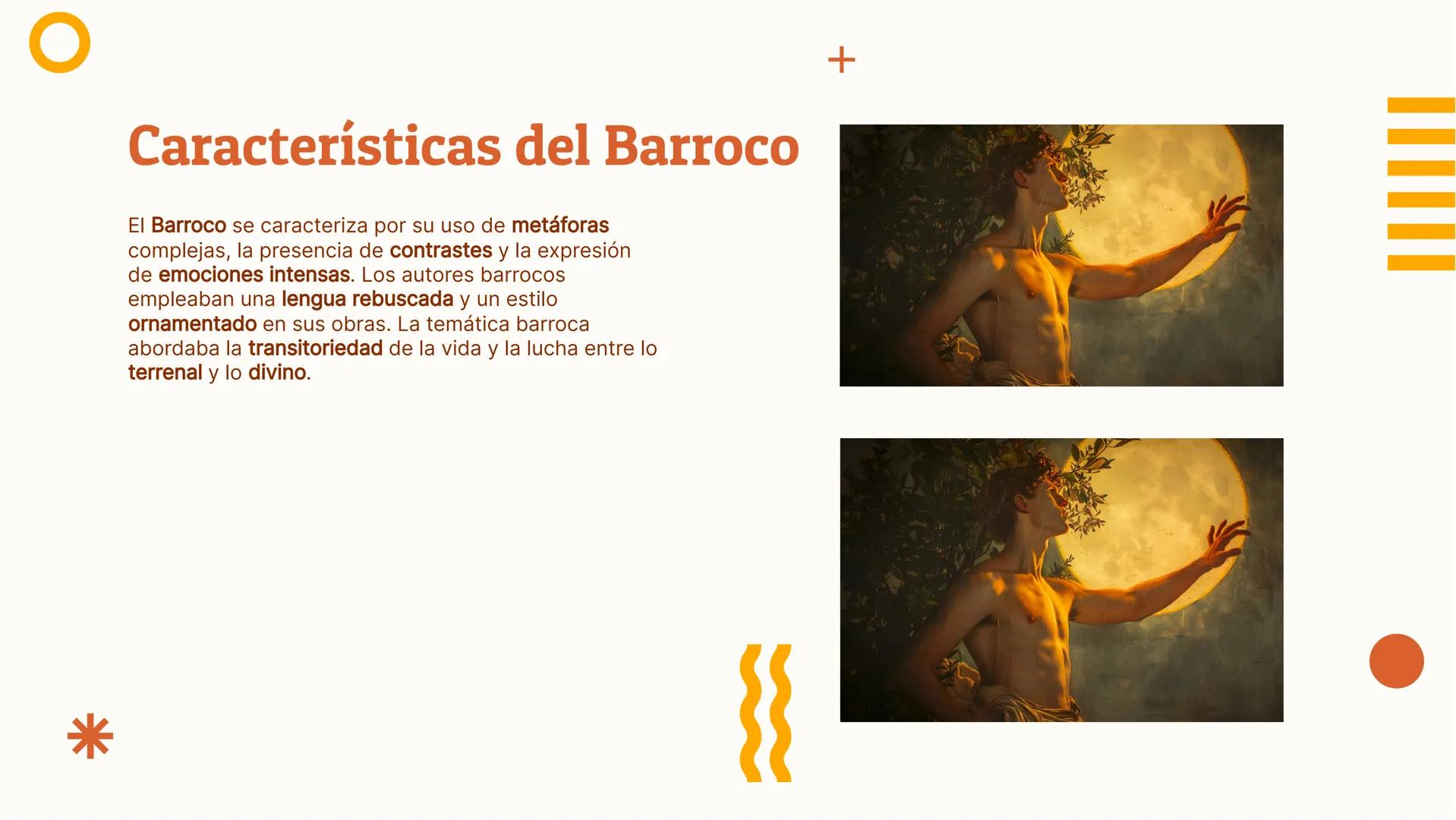 El Barroco: Análisis y
Ejemplos del
Movimiento Literario
O
+
* +
Introducción al Barroco
El Barroco fue un movimiento literario del siglo
XV