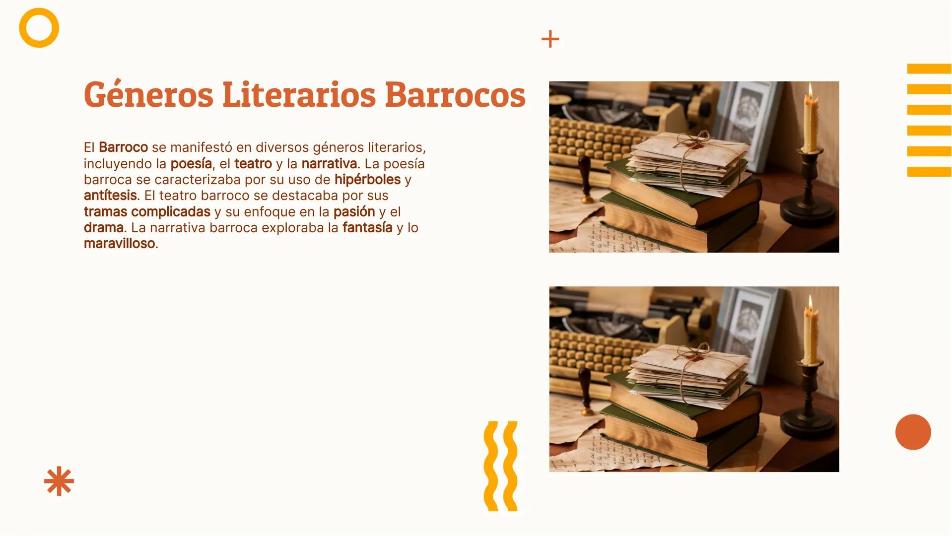 El Barroco: Análisis y
Ejemplos del
Movimiento Literario
O
+
* +
Introducción al Barroco
El Barroco fue un movimiento literario del siglo
XV