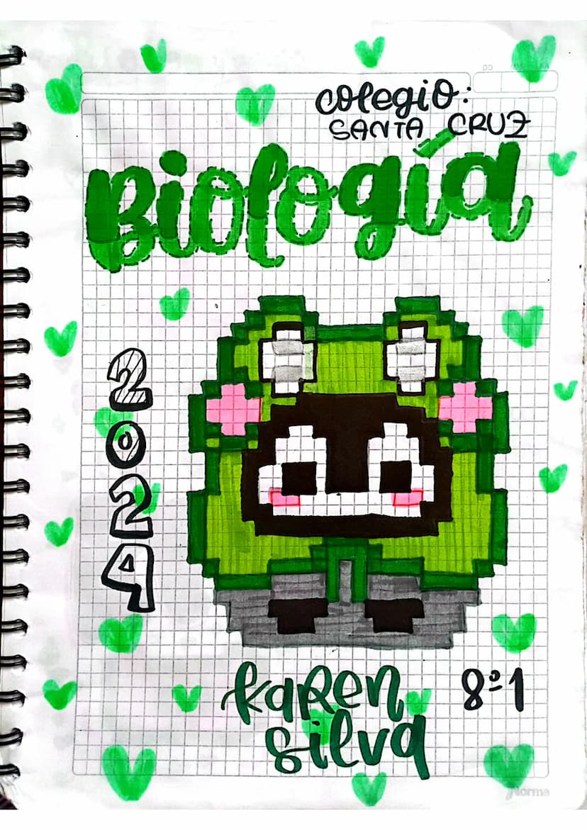 colegio:
DD
SANTA CRUZ
Biología
2
JONT
Karen 8°1
Silva
Norma