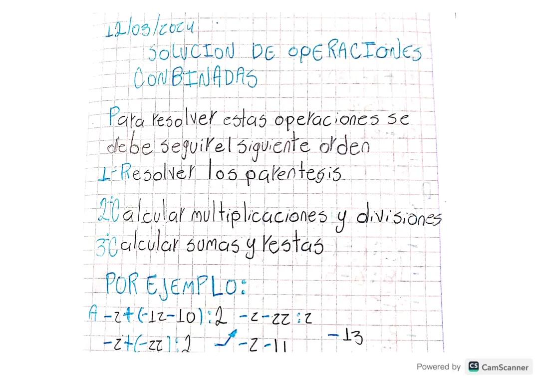 Solucion de operaciones combinadas