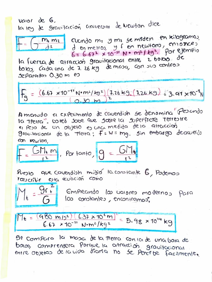 A u l e
Cómo Pesor La Treva
Como usted Sabe, la fuerza de atracción gravitacional
entre dos objetos sobre la Tierra es muy pequeña y Por
Tal
