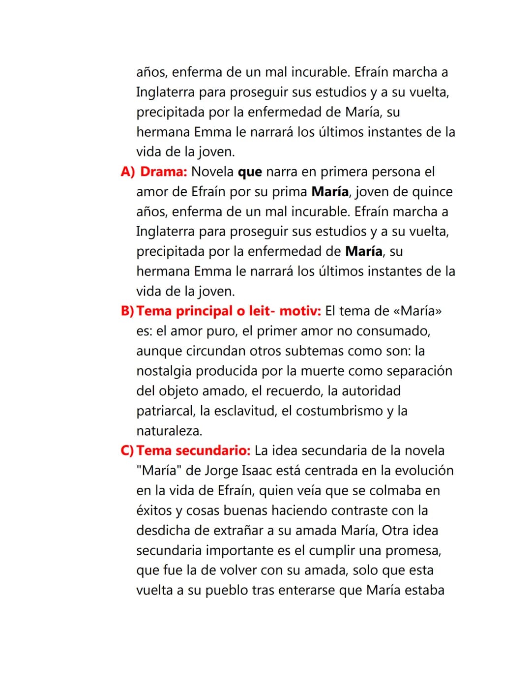 ANALISIS DE UN TEXTO
(OBRA MARIA)
A) Datos generales del autor por la obra
A) Biografía del autor: Jorge Isaac (1837-1895),
escritor colombi