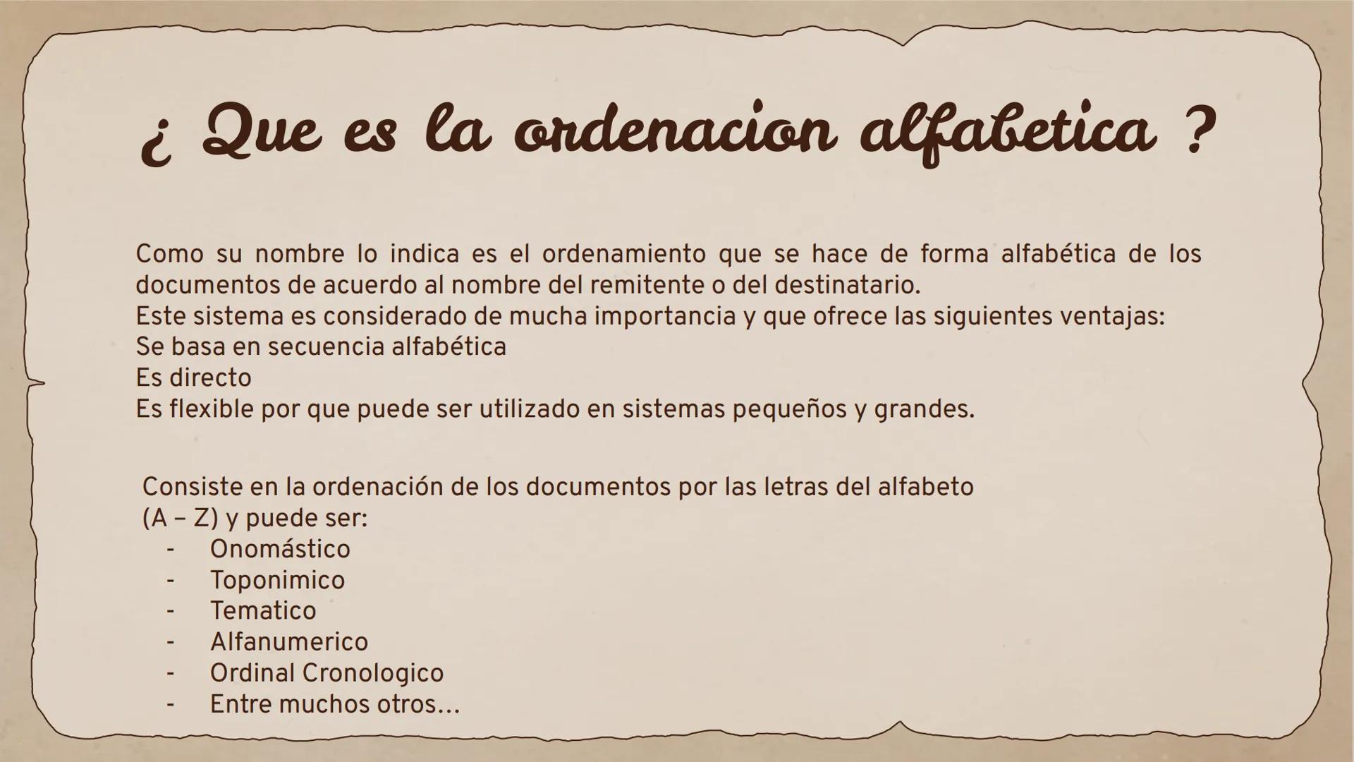 # Ordenacion

Alfabetica

Camila Arango, Karen Villegas, Ana Ramirez, Miguel
Cuevas, Pablo Polania, Johan Tovar Parrado # ¿ Que es la ordena