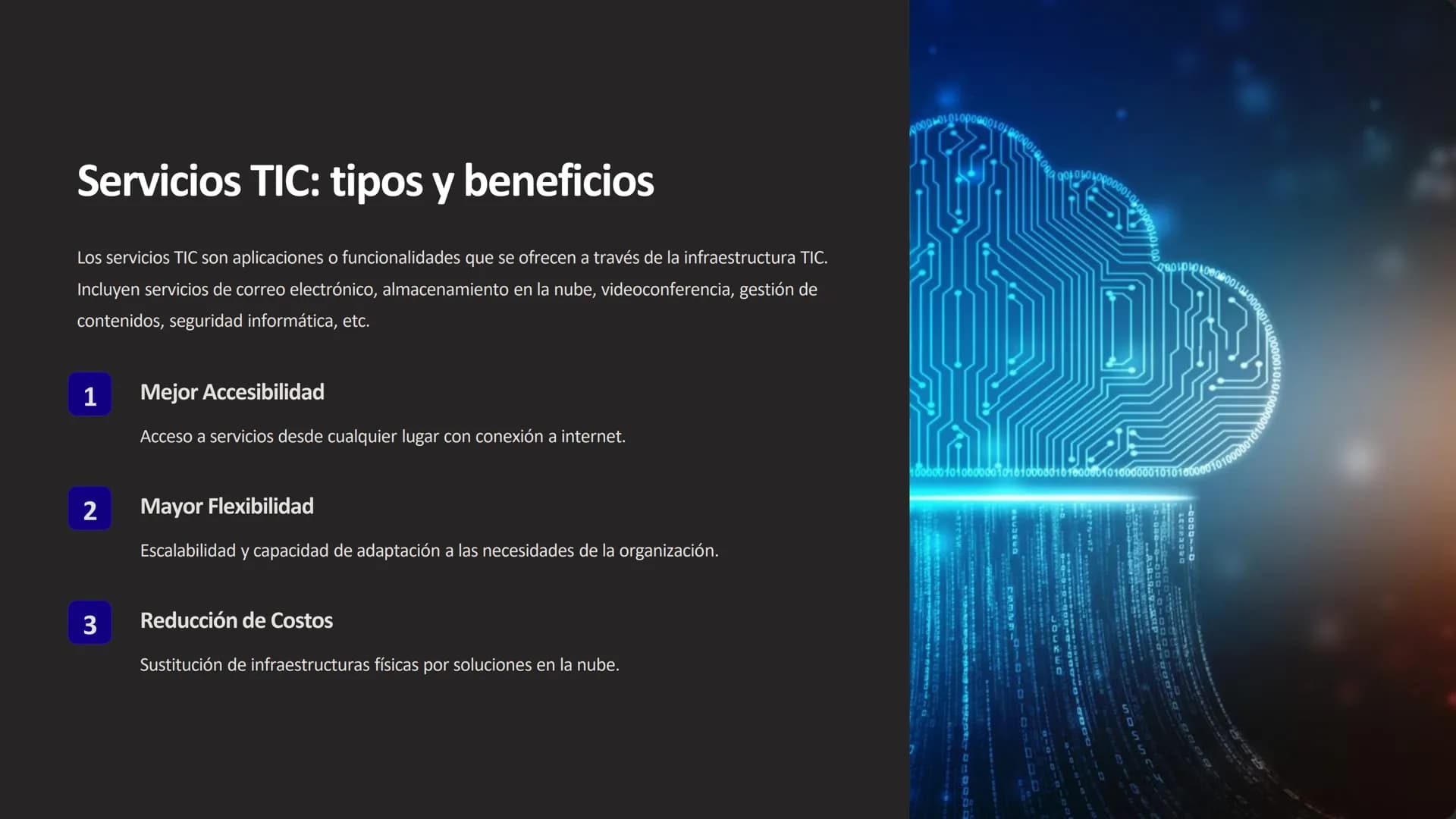 las Tecnologías de la
Información y
Comunicación (TIC)
Las Tecnologías de la Información y Comunicación (TIC) son un conjunto de
herramienta