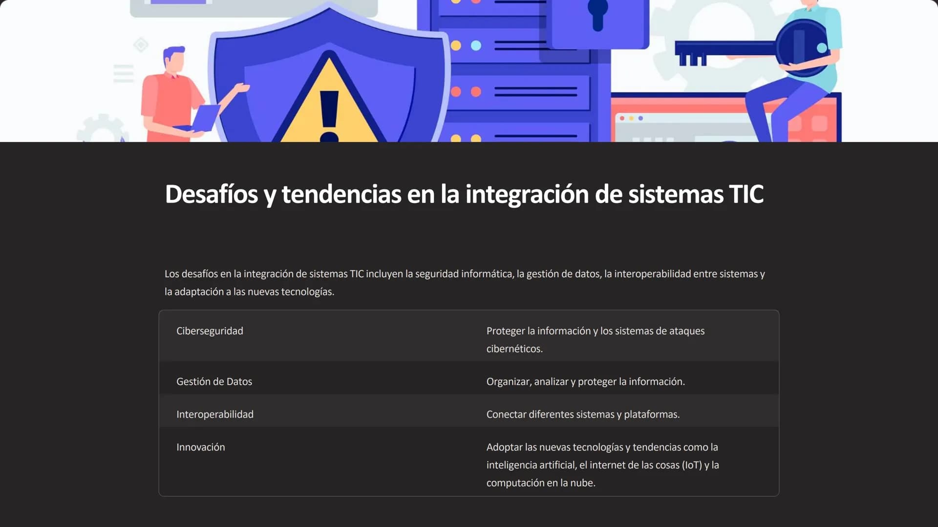 las Tecnologías de la
Información y
Comunicación (TIC)
Las Tecnologías de la Información y Comunicación (TIC) son un conjunto de
herramienta