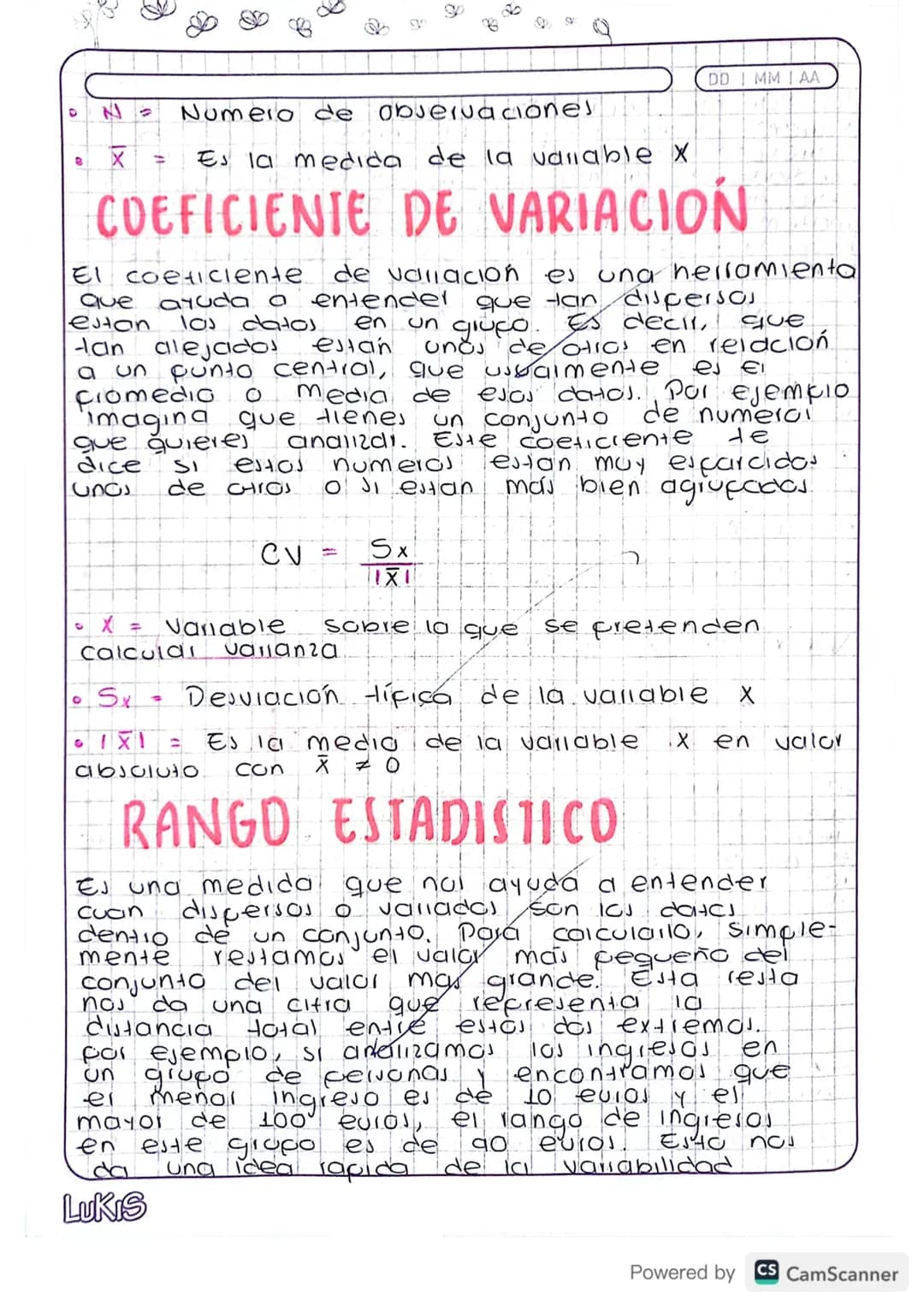 MEDIDAS DE DISPERSION
las medidas de dispersion dan información sobre
el grado de variabilidad de una valiable estadistica.
Esto se consigue