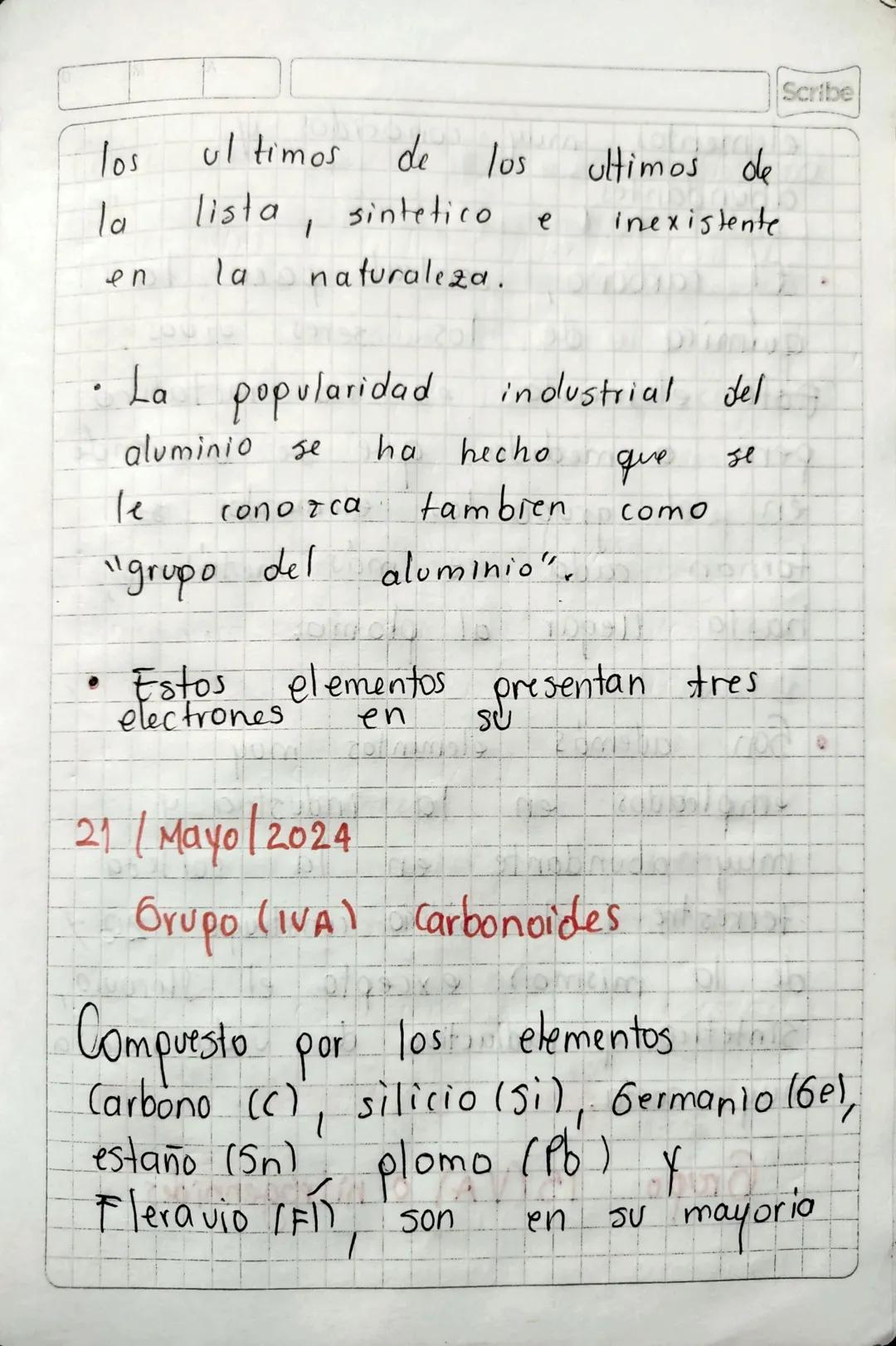 Scribe

2 Periodo

15/05/2024

Grupos de
la tabla, periodica.

Familias de la tabla periodica

Alcalinos
Alcalino terred2
Escandio
Titanio
V