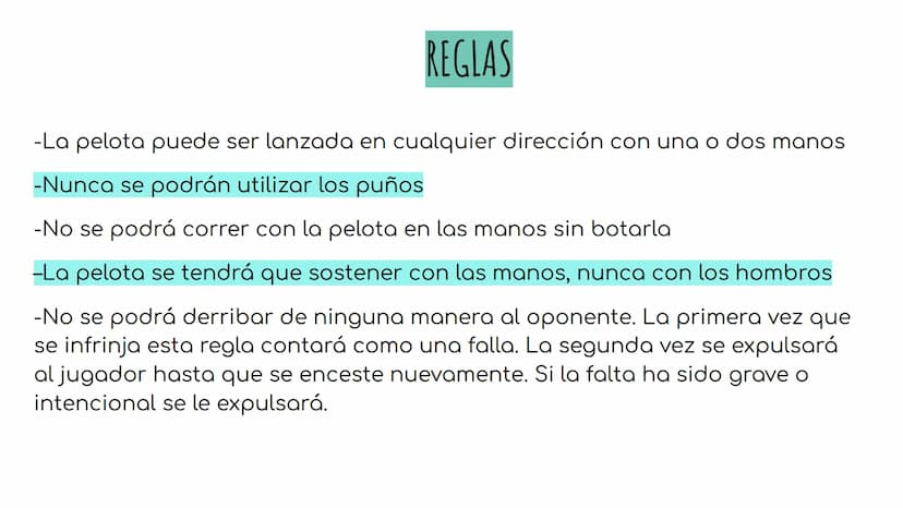 REGLAS DEL BALONCESTO
EDUCACIÓN FÍSICA REGLAS
-La pelota puede ser lanzada en cualquier dirección con una o dos manos
-Nunca se podrán utili
