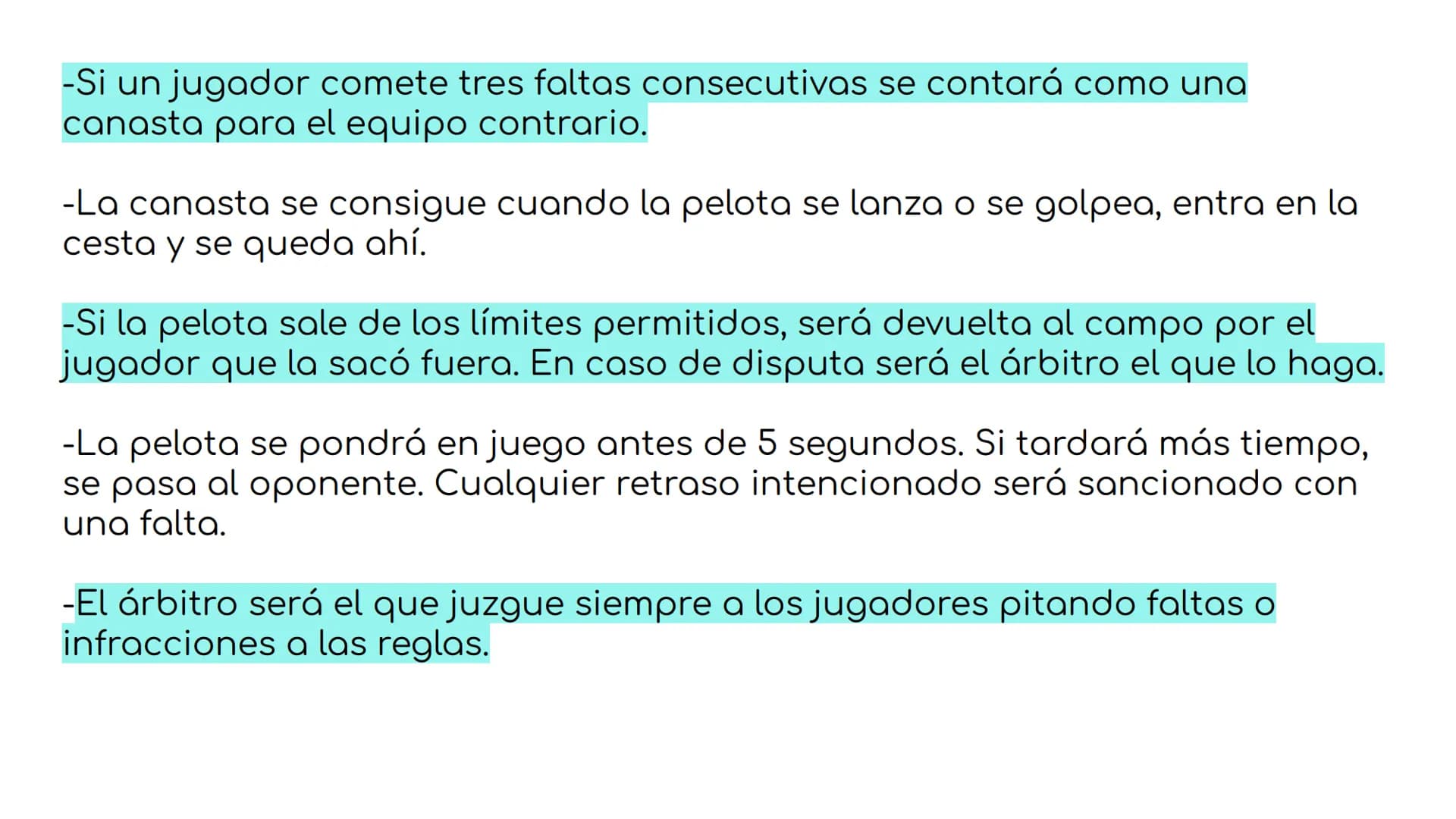 Reglas del baloncesto 