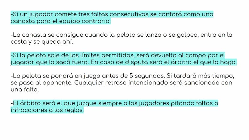 REGLAS DEL BALONCESTO
EDUCACIÓN FÍSICA REGLAS
-La pelota puede ser lanzada en cualquier dirección con una o dos manos
-Nunca se podrán utili