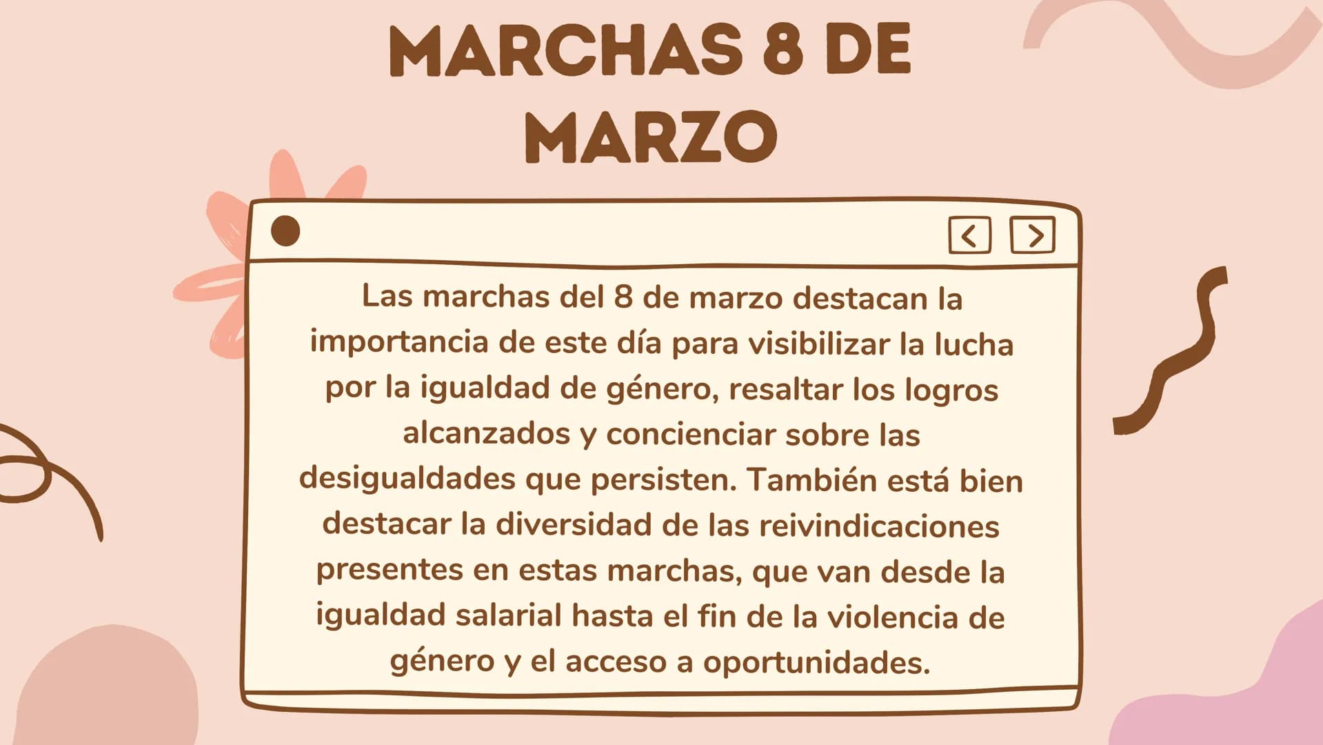 ¿Qué son los derechos de
las mujeres?
<
Son un conjunto de derechos fundamentales que buscan
garantizar la igualdad, dignidad y libertad de 