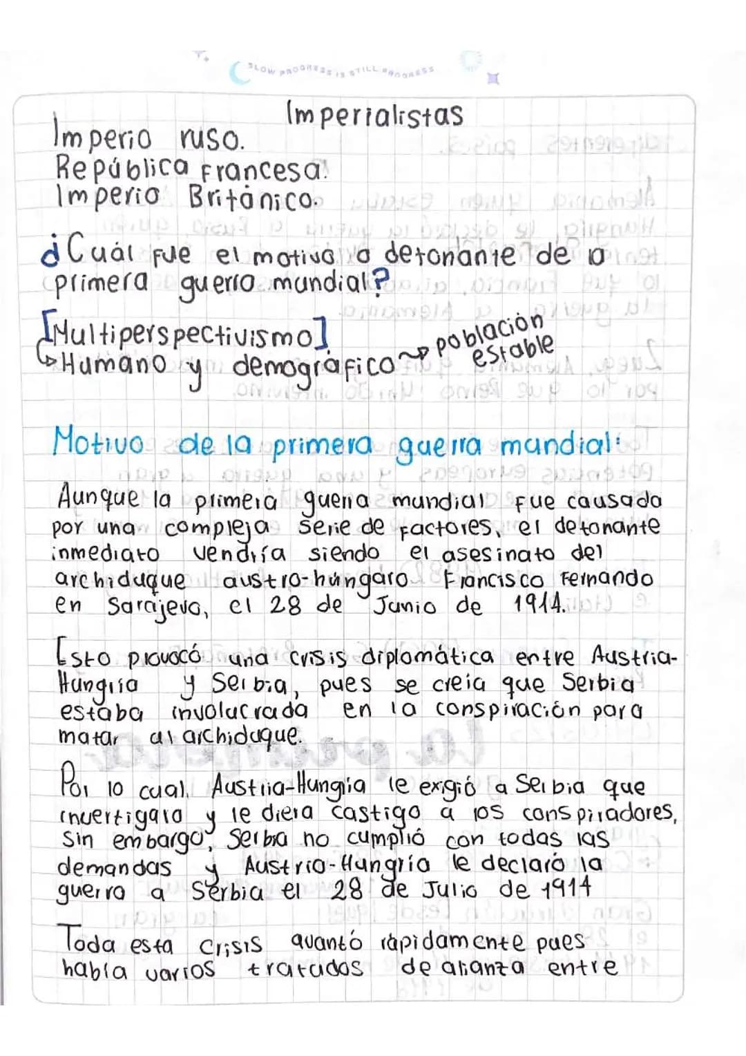 La primera guerra mundial