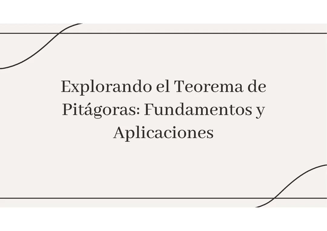 Teorema de Pitágoras