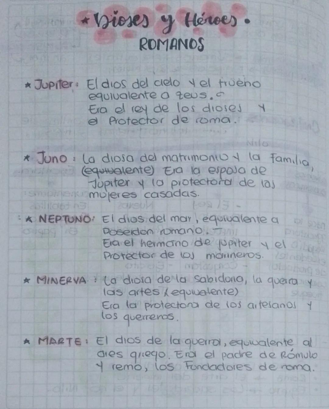 # Dioses y Héroes.

ROMANOS

★Jupiter: El dios del cielo y el frueno
equivalente a zeus.
Era el rey de los dioses
e Protector de roma.

Nilo