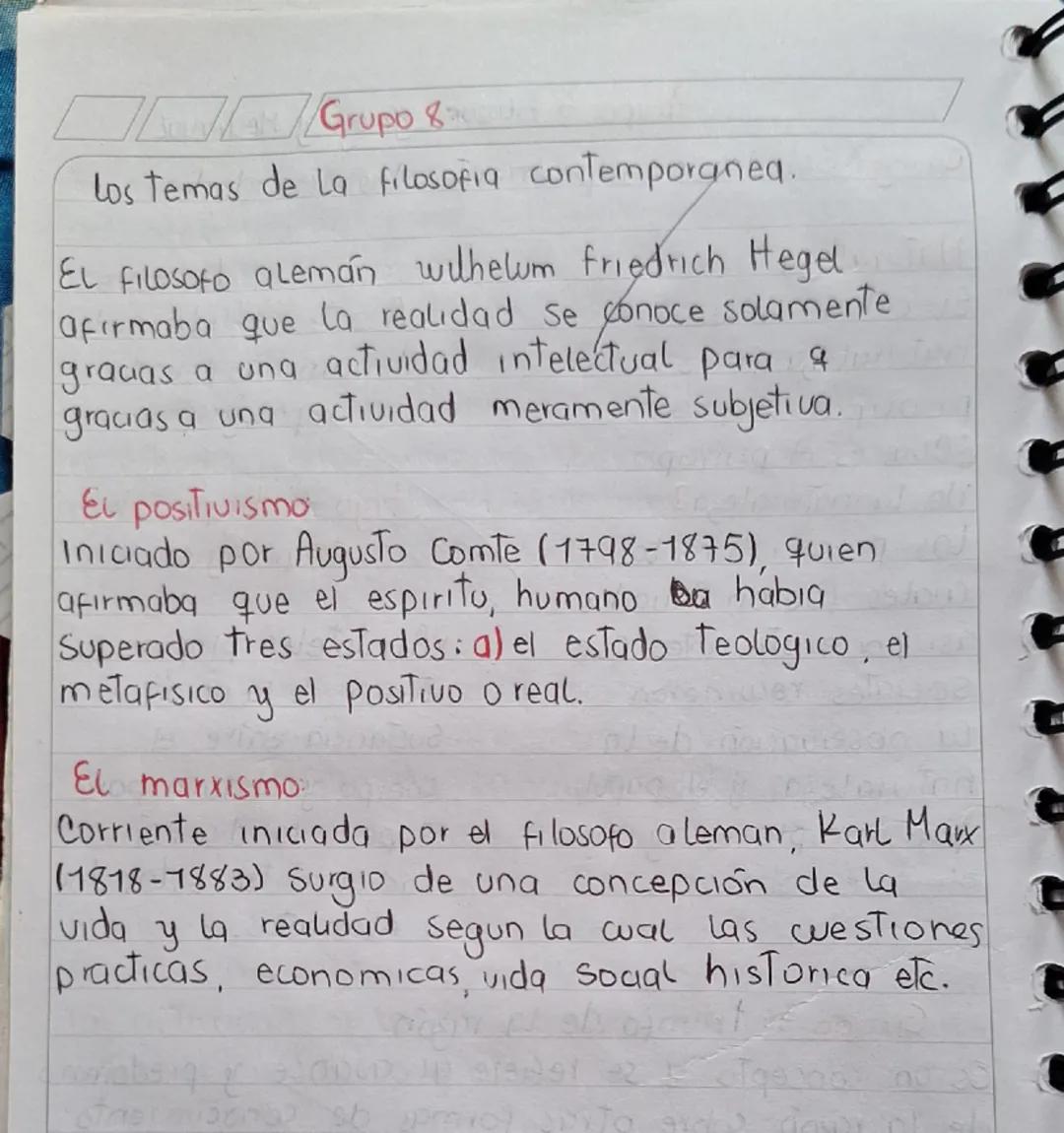 Grupo 8

Los temas de La filosofia contemporanea.

El filosofo alemán withelum friedrich Hegel
afirmaba que la realidad se conoce solamente
