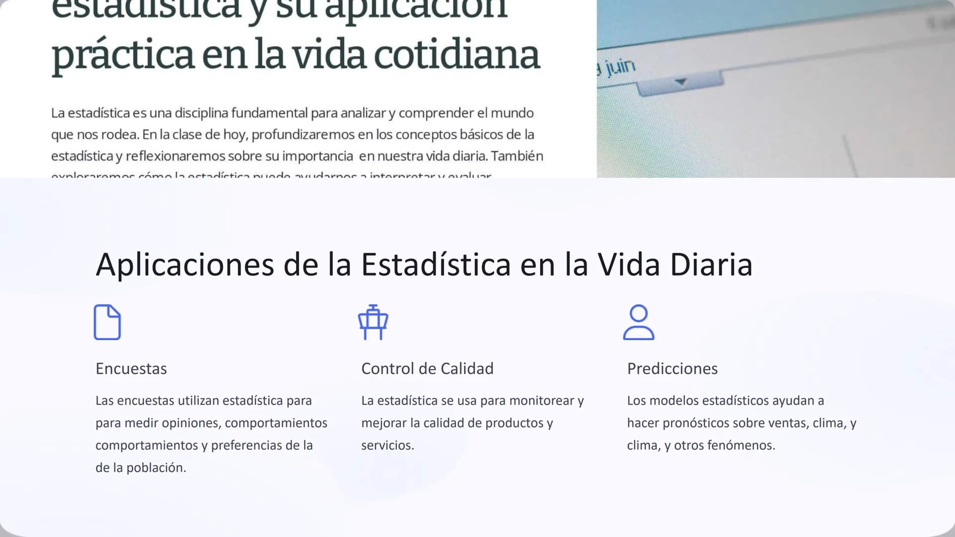 la Estadística y
Probabilidad
La estadística es una herramienta poderosa que nos permite analizar y
comprender datos para tomar mejores deci