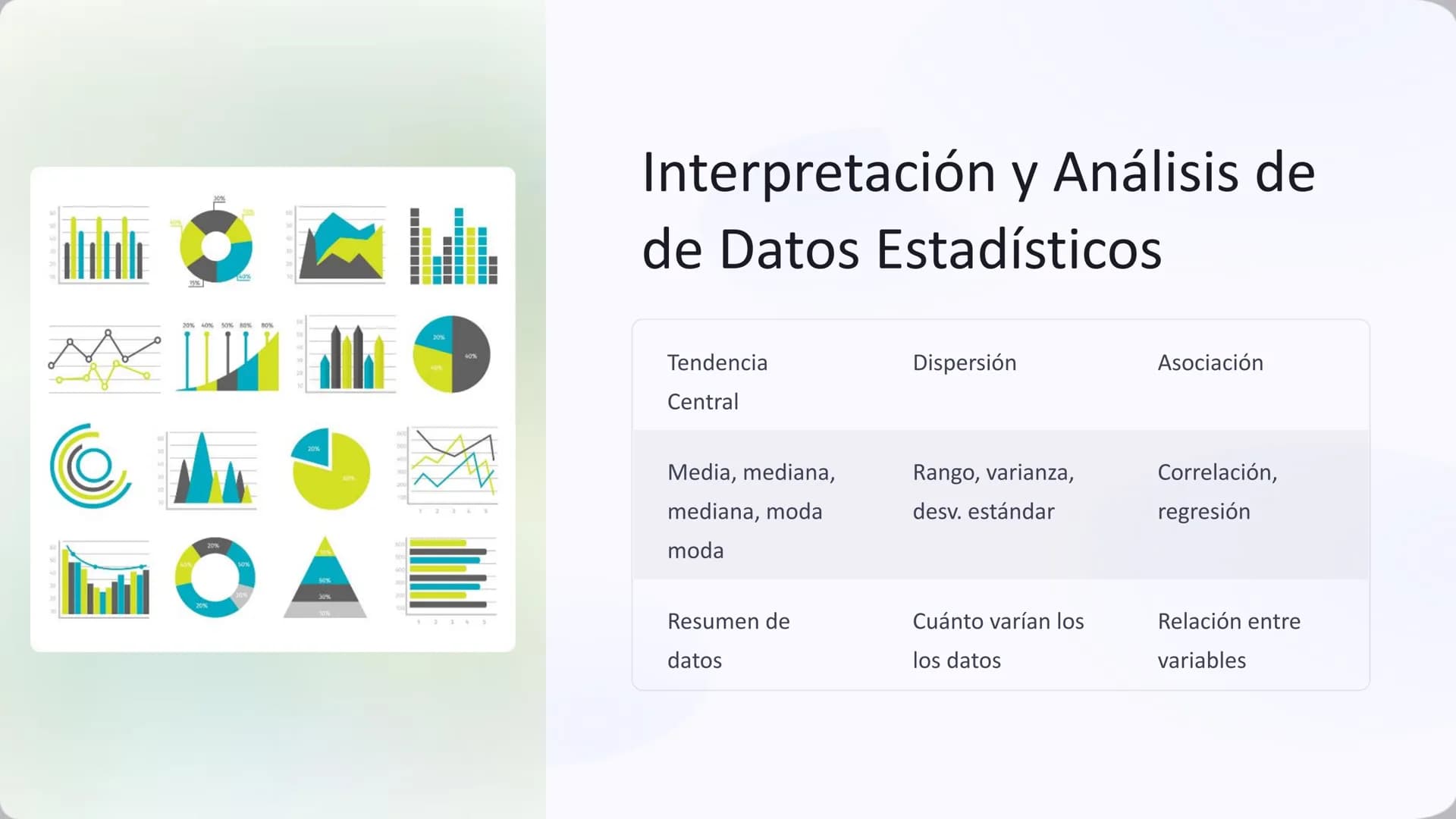 la Estadística y
Probabilidad
La estadística es una herramienta poderosa que nos permite analizar y
comprender datos para tomar mejores deci