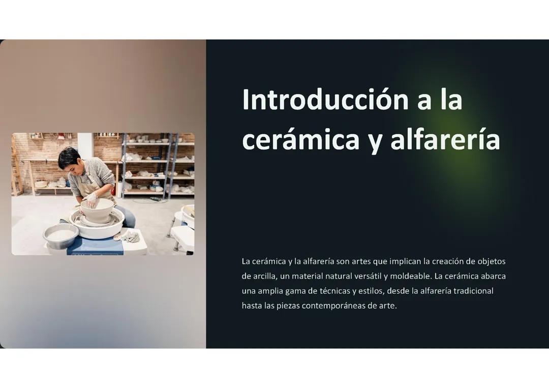 Cerámica y alfarería 