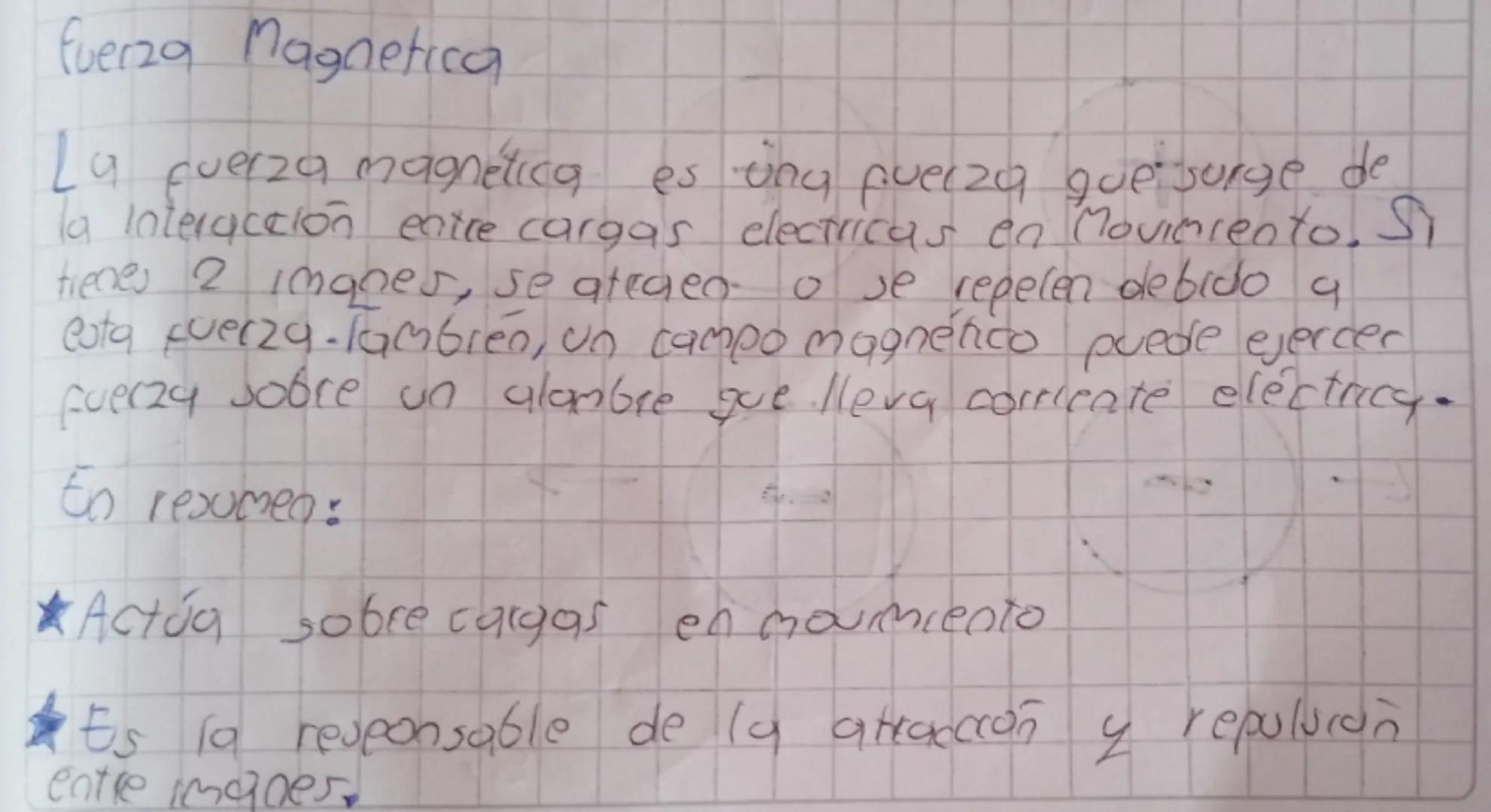 fuerza Magnetica

La fuerza magnética es una fuerza que surge de
Ta Interacción entre cargas electricas en Movimiento. Si
tienes 2 images, s
