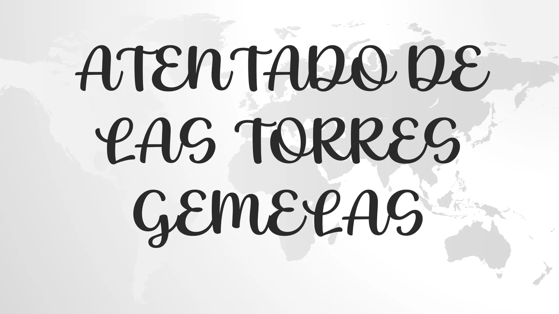 ATENTADO DE
LAS TORRES
GEMELAS DESCRIPCIÓN
El 11 de septiembre de 2001, 19 terroristas de Al-Qaeda secuestraron cuatro aviones comerciales
I